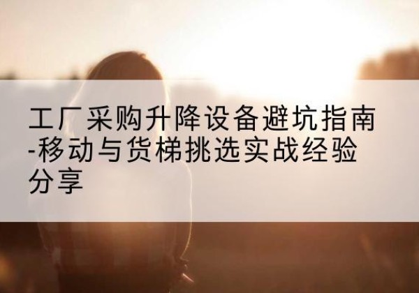 北票移动式升降机怎么选-工厂采购升降设备避坑指南-移动与货梯挑选实战经验分享